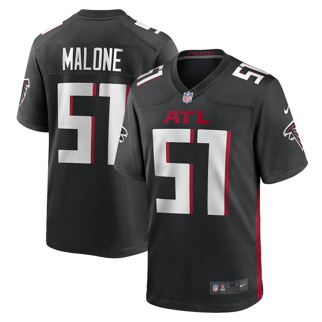 mens nike black deangelo malone atlanta falcons game player jersey